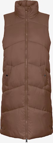 VERO MODA Bodywarmer 'Uppsala' in Bruin: voorkant