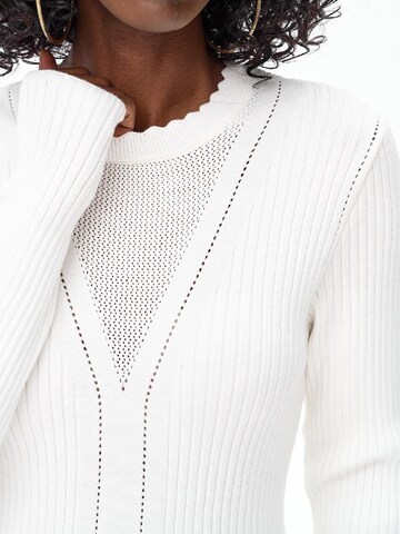 Blue Shadow Sweater in Beige