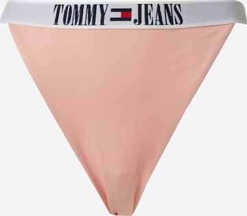 Tommy Jeans Долнище на бански тип бикини в розово: отпред