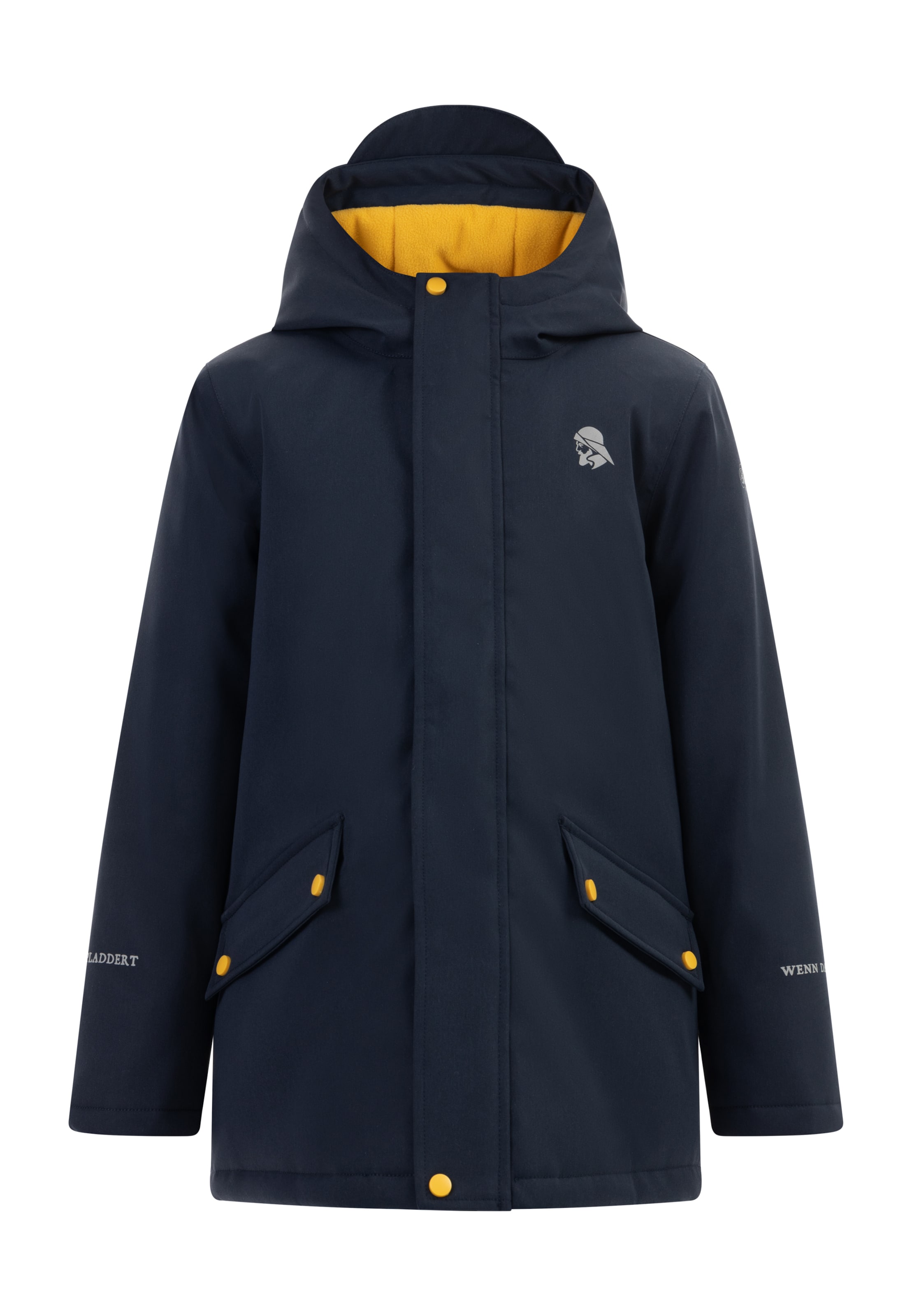 Schmuddelwedda Функционално яке 'Poomi' в синьо: отпред