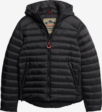 Superdry Winter Jacket 'Fuji' in Black: front