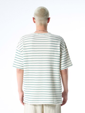 T-Shirt 'Brownwood' VAMOS CLO en blanc