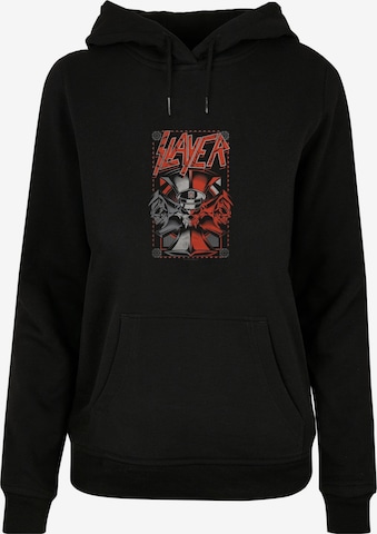 Merchcode Sweatshirt 'Slayer - Propaganda' in Zwart: voorkant
