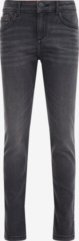 WE Fashion Slim fit Jeans in Grey: front