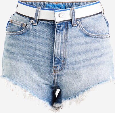 HUGO Shorts 'Galara' in blue denim / weiß, Produktansicht
