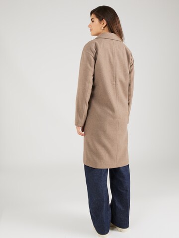 PIECES Between-Seasons Coat 'ALICIA' in Brown