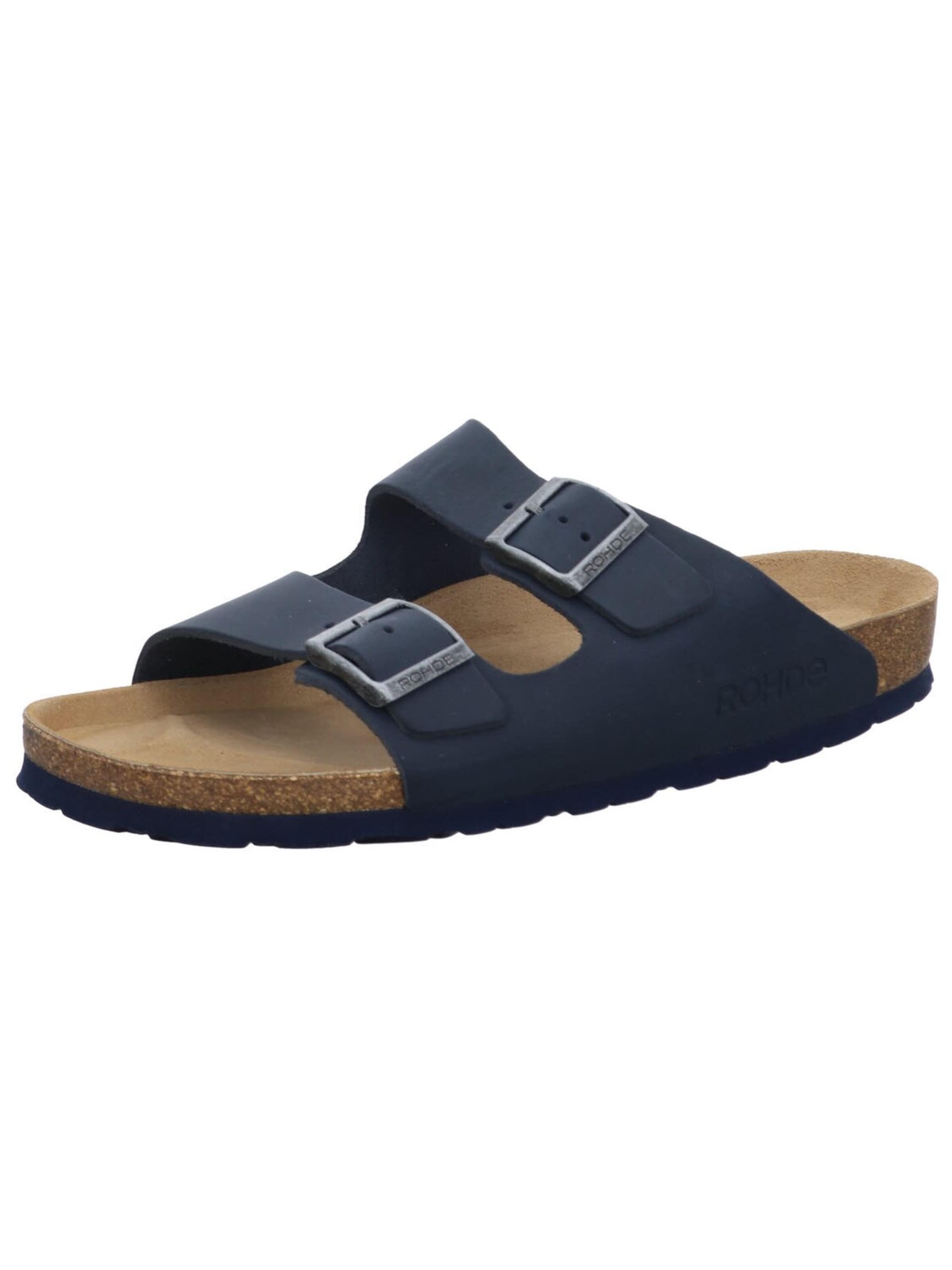 ROHDE - Zapatos abiertos 'Pantolette Herren 5925 56 Echtleder in blau' en azul: frente
