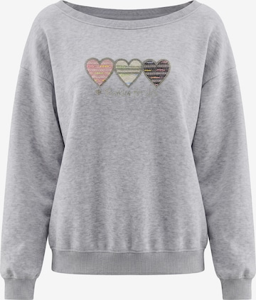 Sweat-shirt MYMO en gris : devant