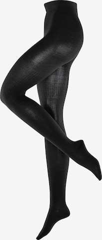 BURLINGTON Tights 'Rib Couture' in Black: front