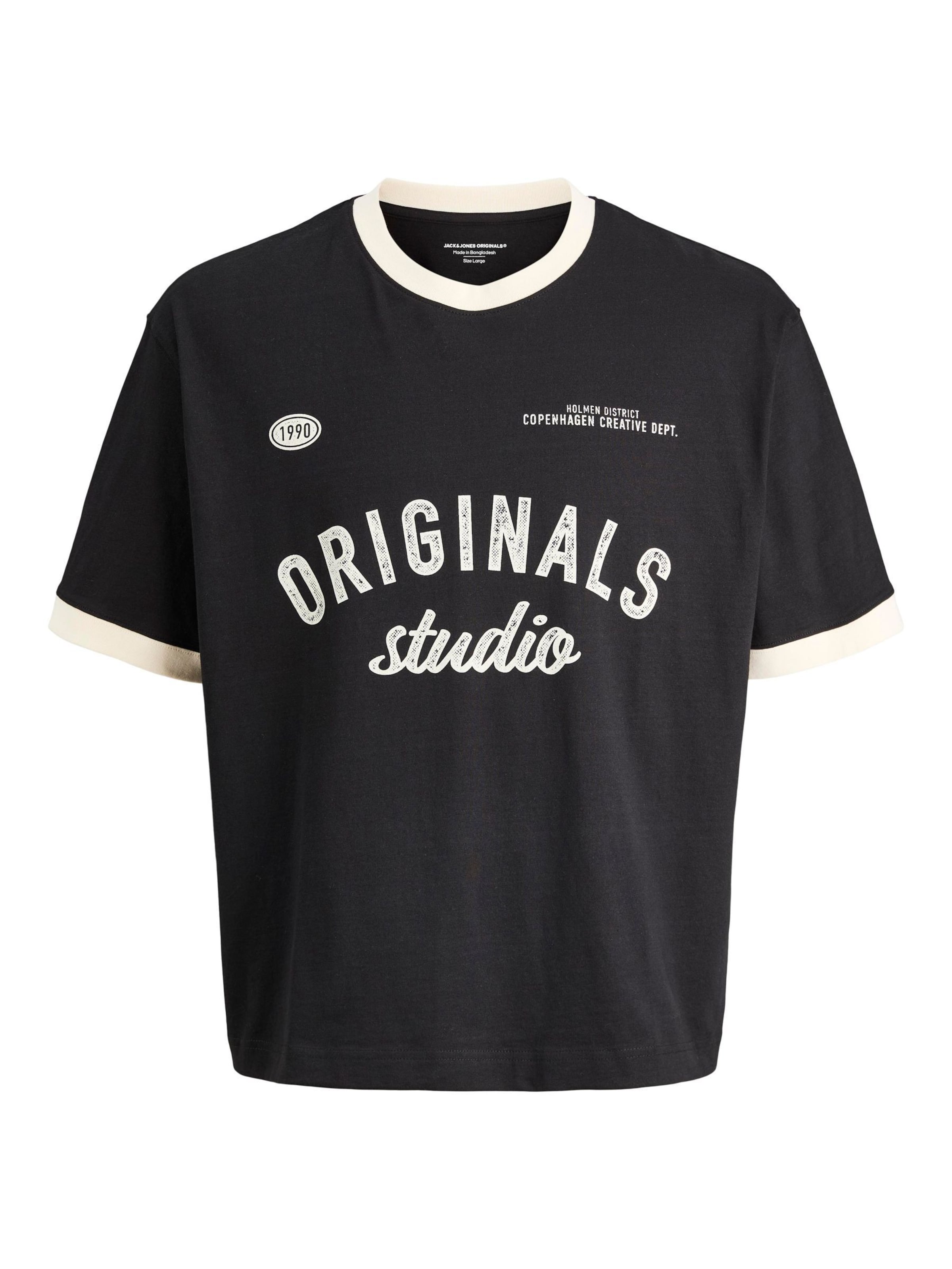 JACK & JONES Bluser & t-shirts i sort: forside