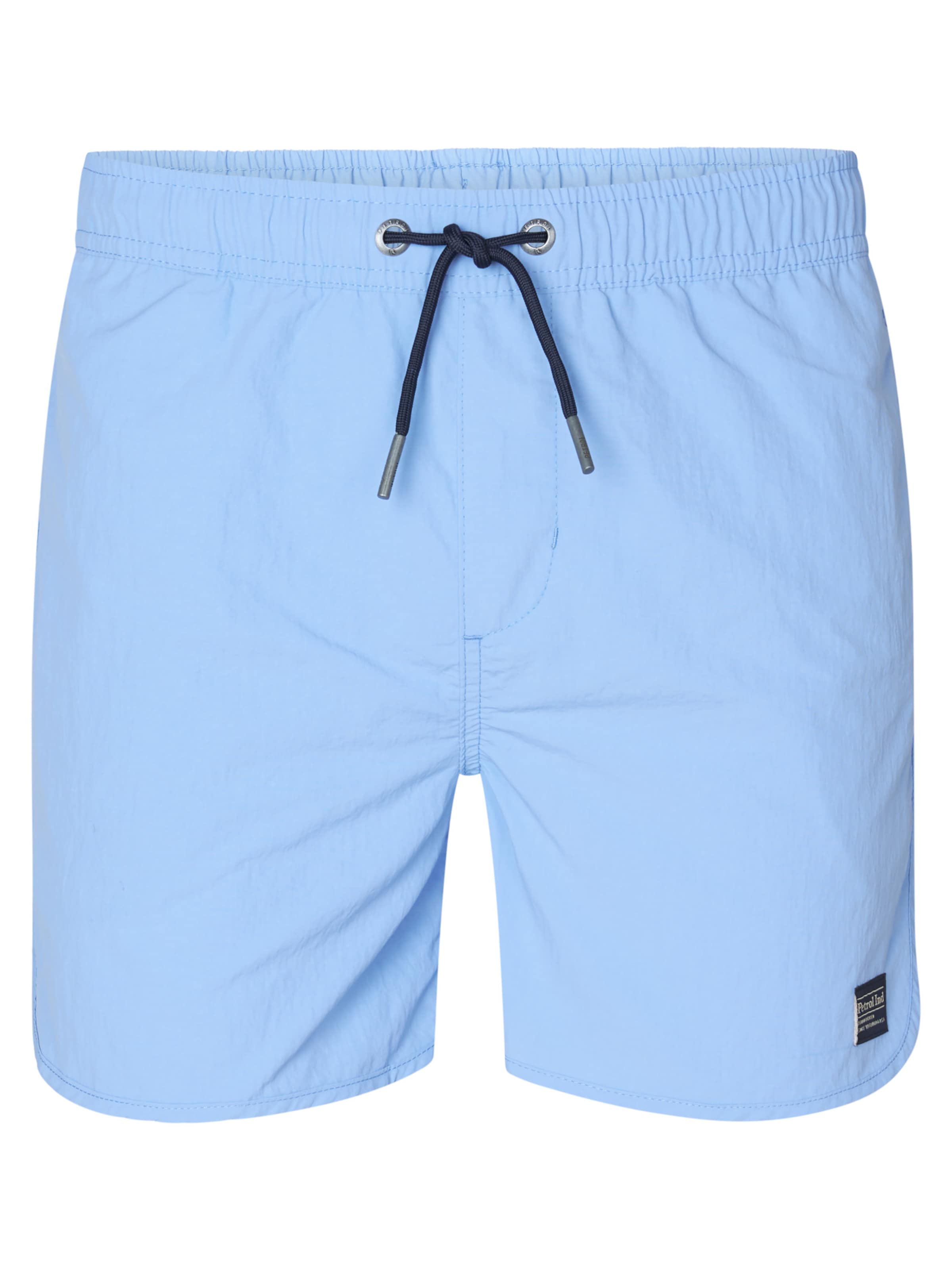 Petrol Industries Kratke kopalne hlače 'Pebbleway' | modra barva: sprednja stran