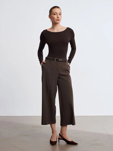 Body a camicia di Dilvin in marrone