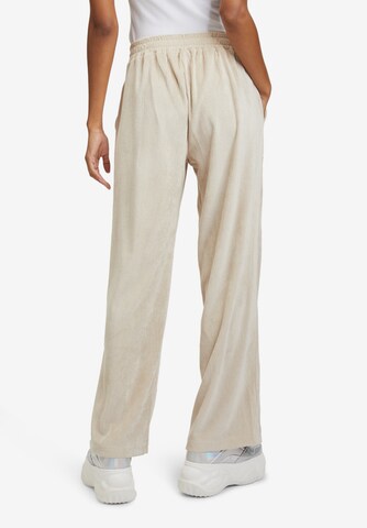 Wide Leg Pantalon Cartoon en beige