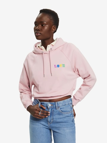 ESPRIT Sweatshirt in Roze: voorkant