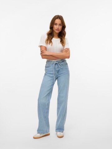 VERO MODA Wide leg Jeans 'TESSA' in Blauw