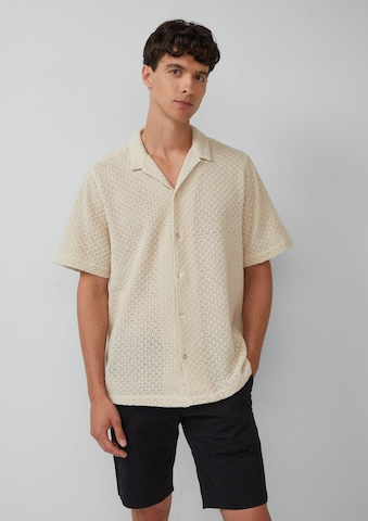 s.Oliver BLACK LABEL Comfort fit Overhemd in Beige: voorkant