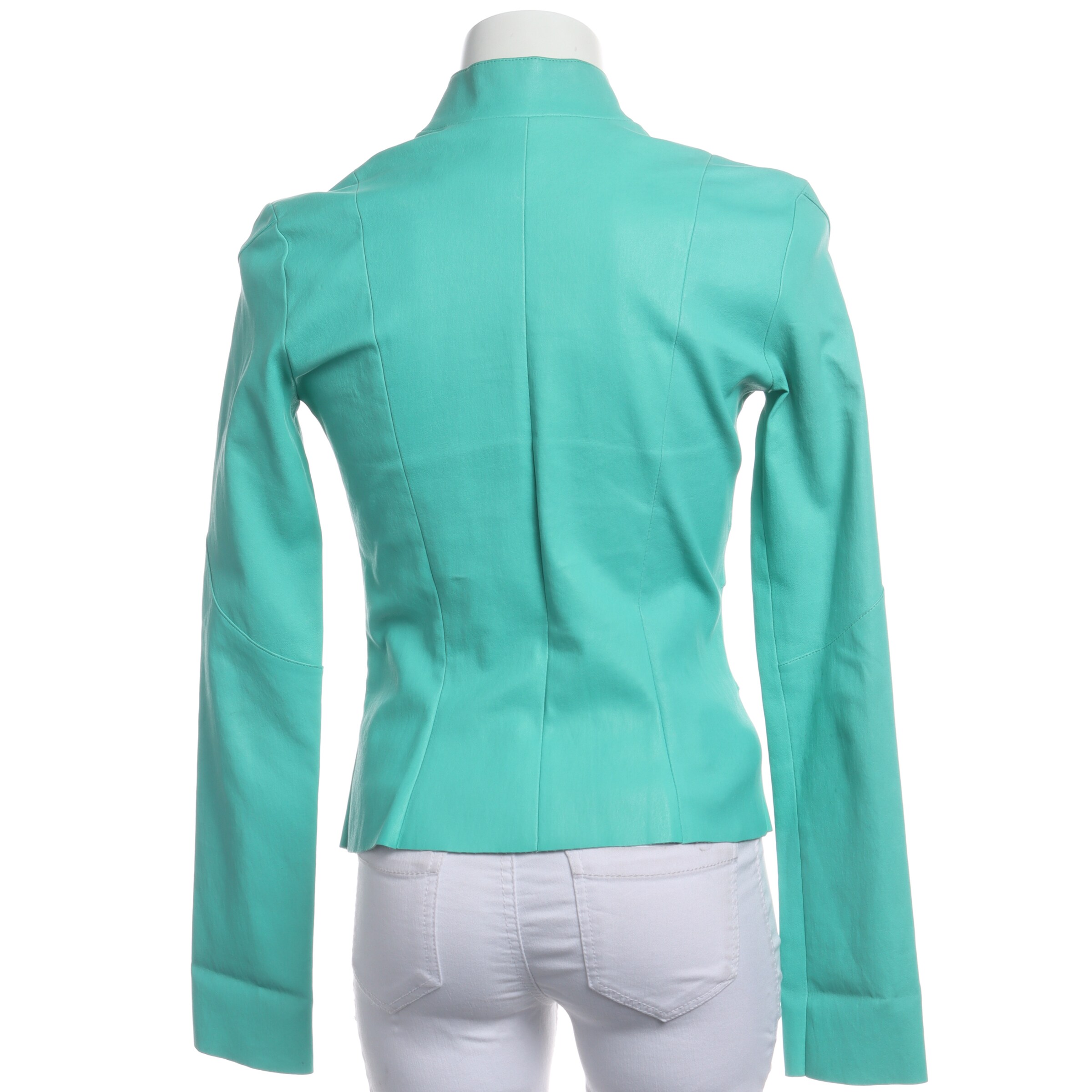 Jitrois Lederjacke / Ledermantel S in Grün