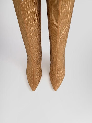 Bottes Bershka en beige