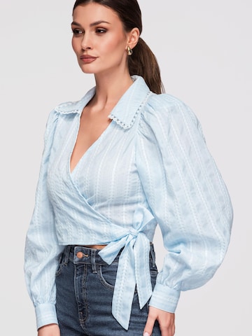 Ombre Bluse‌‌‌‌ in Blau