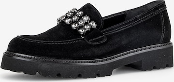 GABOR Classic Flats in Black: front