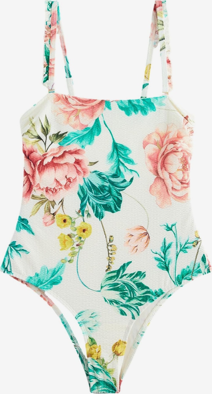 Bandeau Costum de baie întreg de la Next pe bej: față