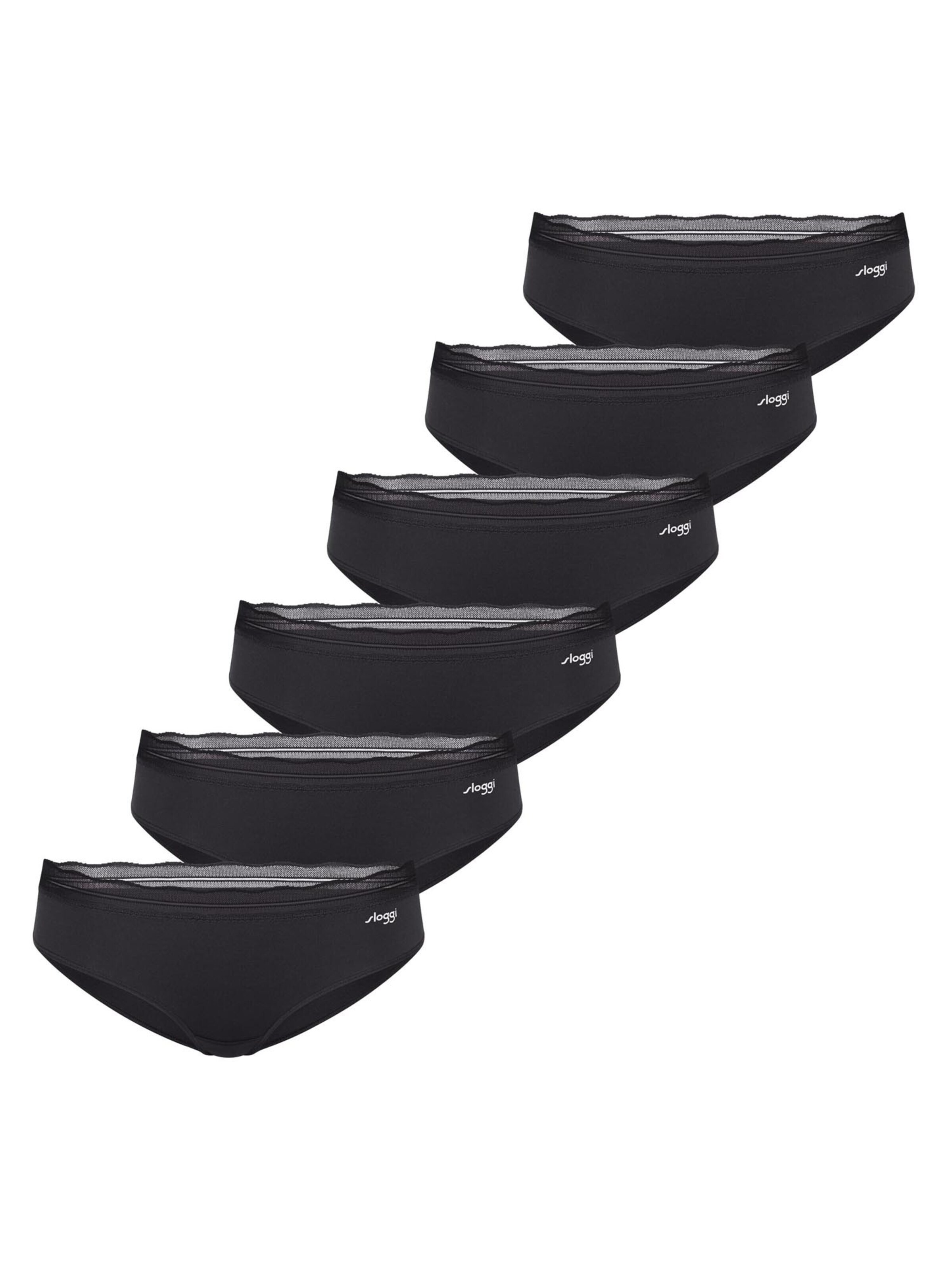 SLOGGI Panty 'Go Blush'‌‌‌‌‌ in Schwarz: Vorderseite