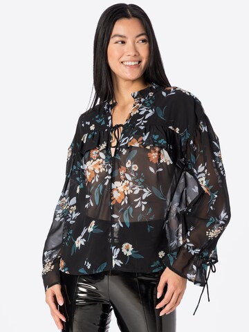 2NDDAY Blouse 'Dhara' in Black: front