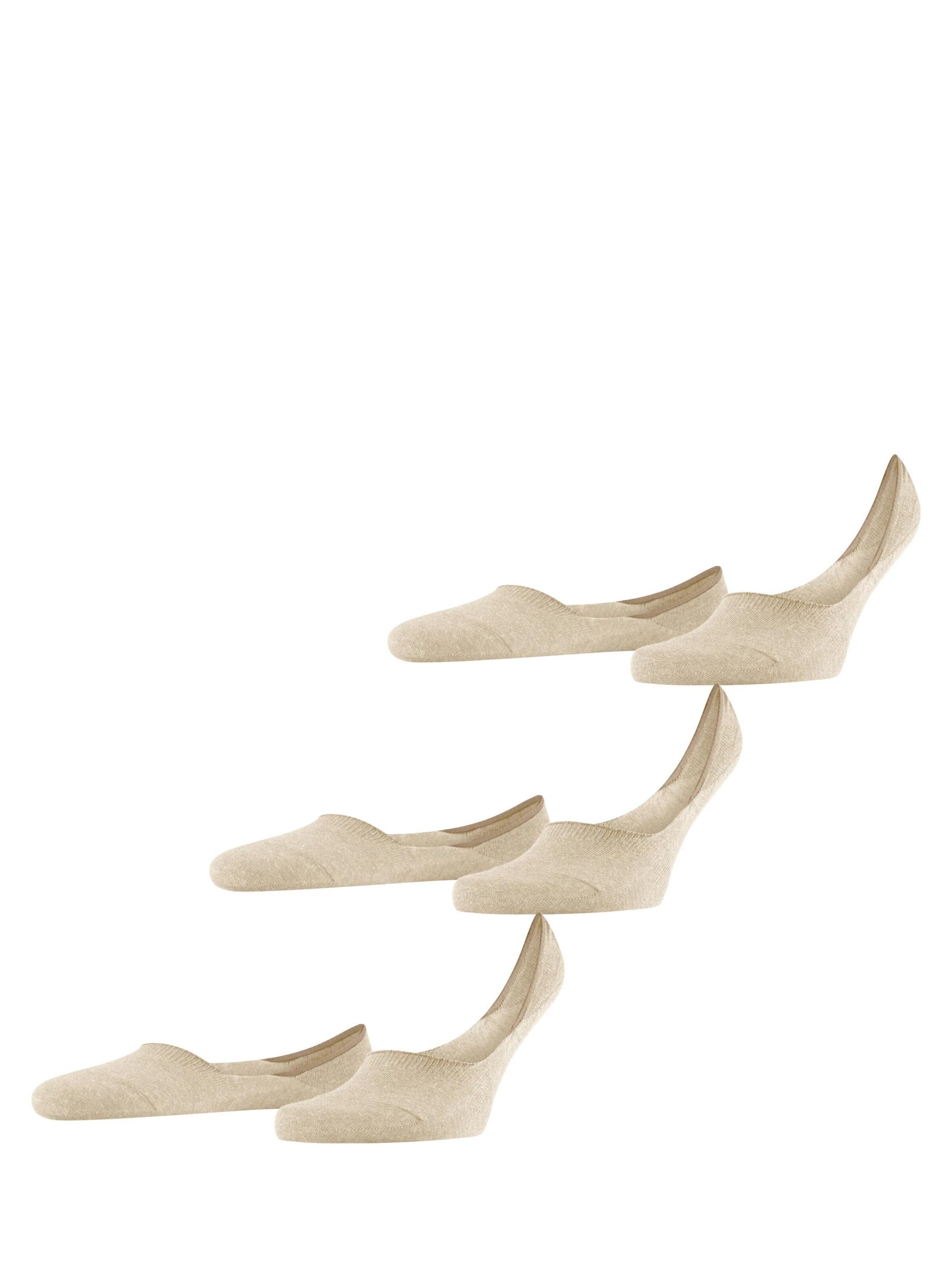 FALKE Füßlinge 'Step Medium Cut 3-Pack'‌‌‌‌‌‌‌ in Beige: Vorderseite