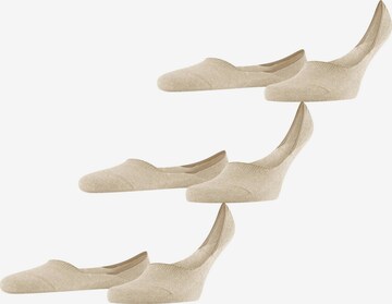 FALKE Füßlinge 'Step Medium Cut 3-Pack' in Beige: Vorderseite