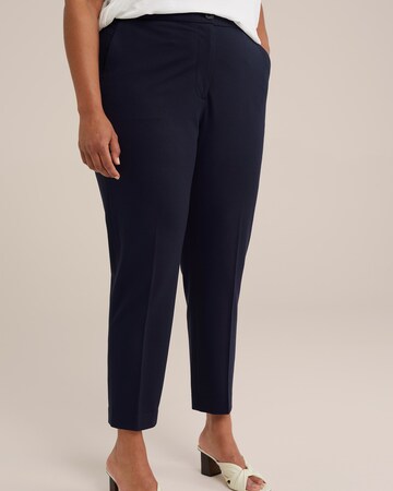 Slimfit Pantaloni con piega frontale di WE Fashion in blu: frontale