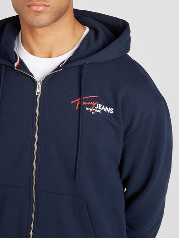 Tommy Jeans Mikina – modrá