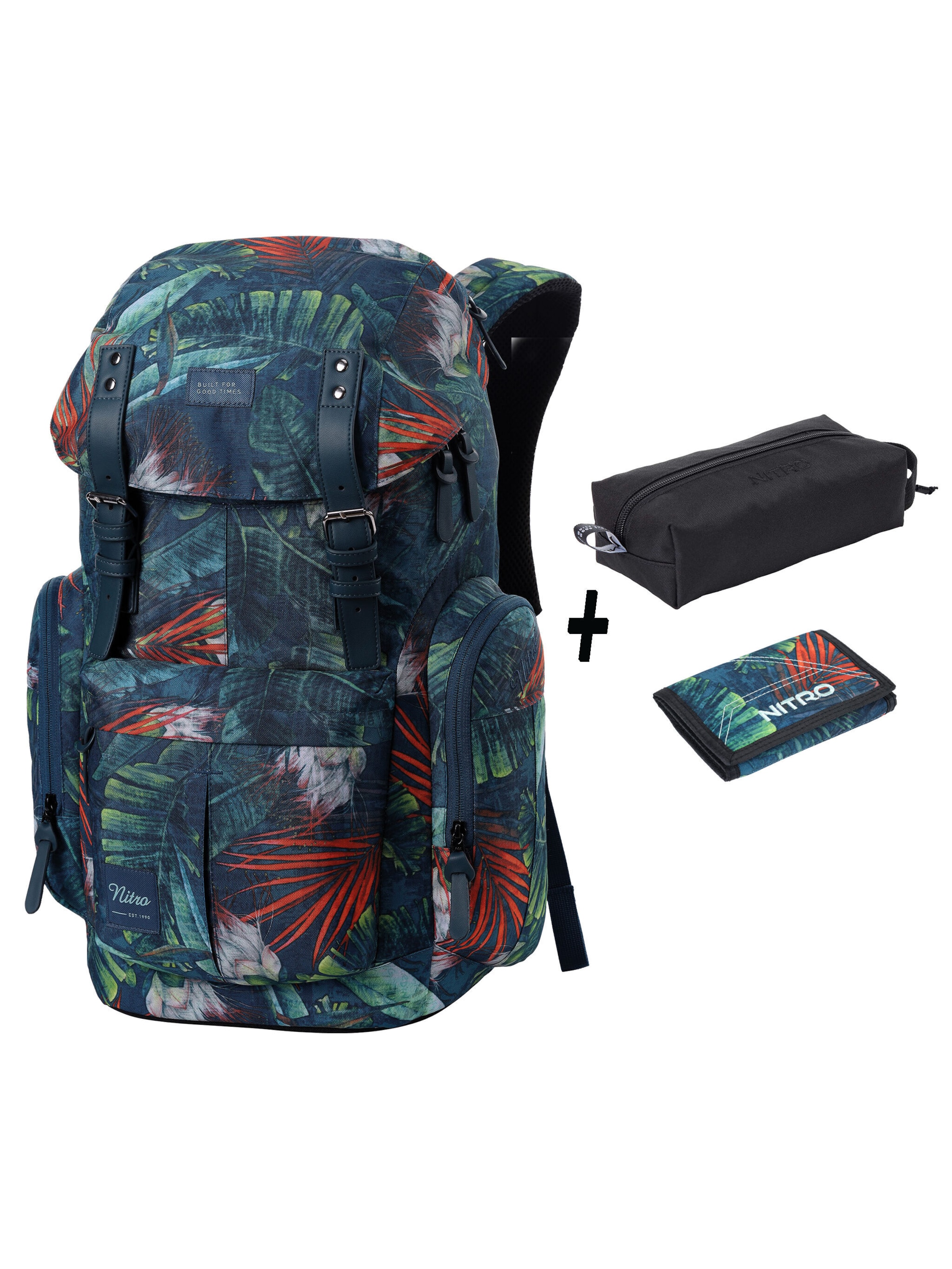 NITRO Backpack 'SET DAYPACKER' in Green: front