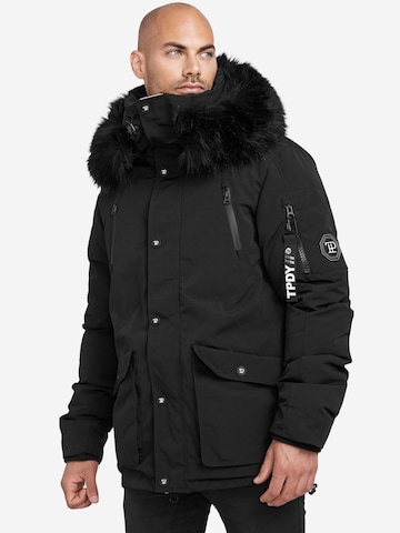 trueprodigy Winter Jacket ' Cosmo ' in Black: front