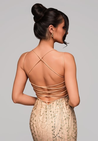 Robe de soirée Ombre en or