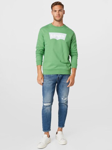 LEVI'S ® Sweatshirt 'Standard Graphic Crew' in Green