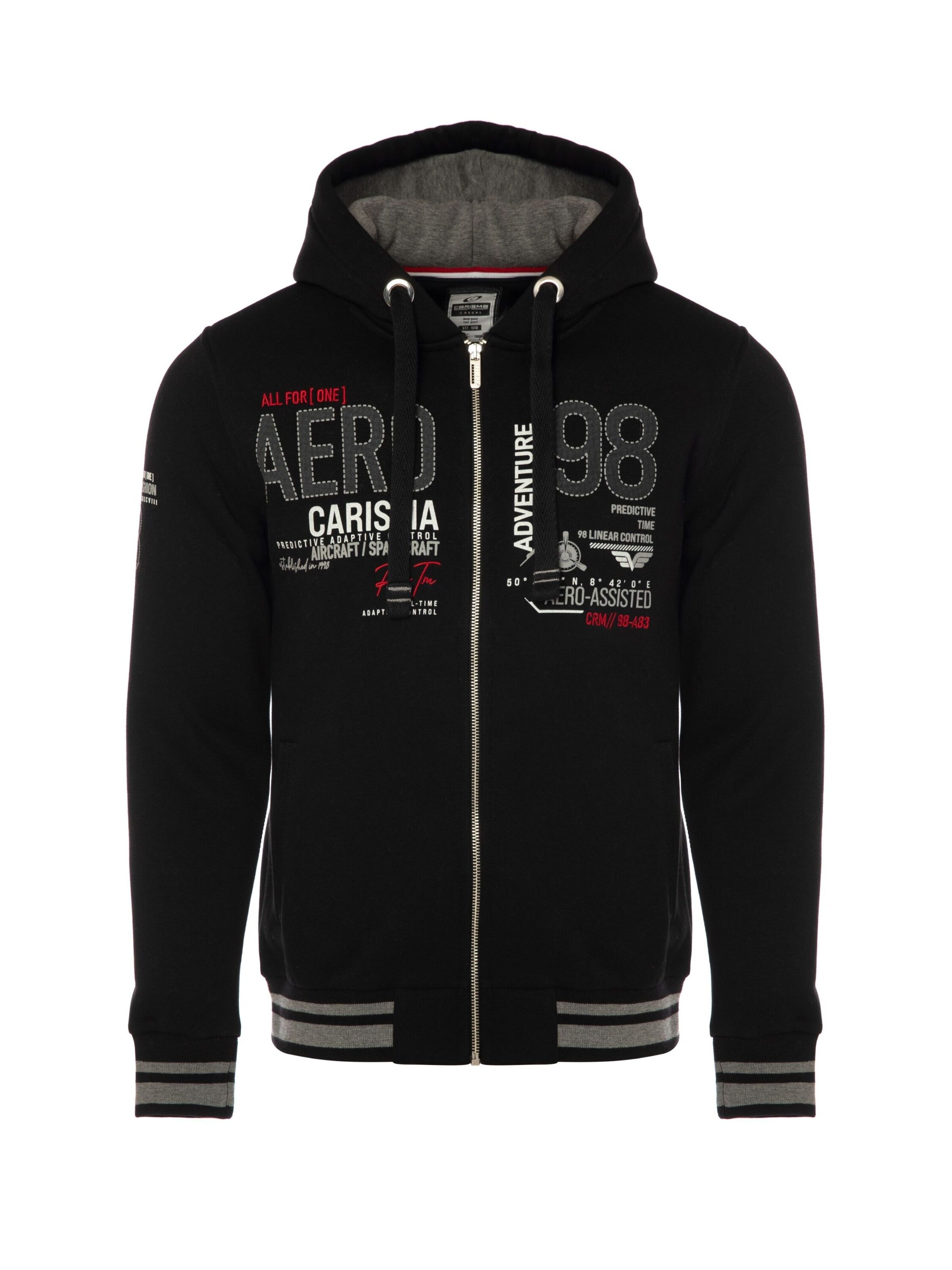 CARISMA Sweat jacket in Black: front