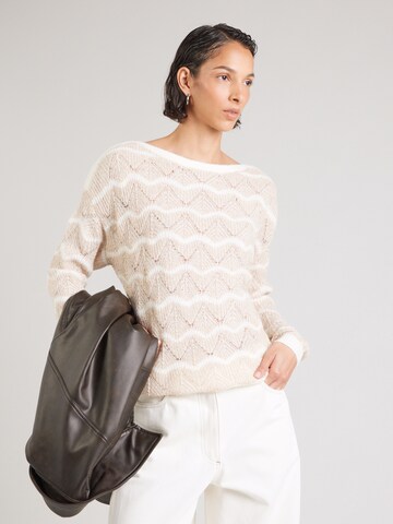 Pull-over 'AJOUMISSOF' BONOBO en beige : devant