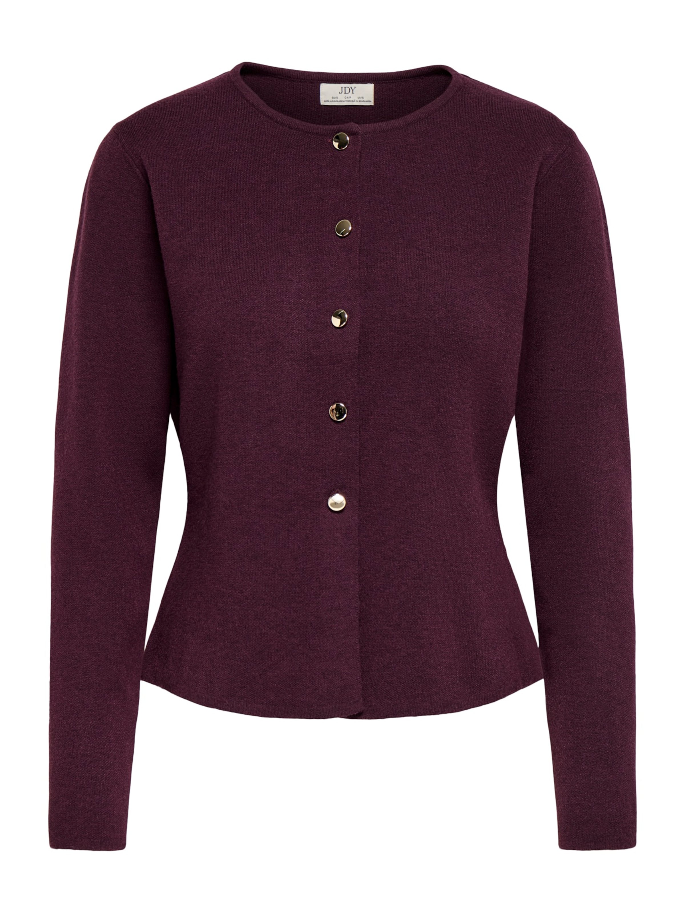 JDY Knit Cardigan 'JDYPRIME' in Red: front