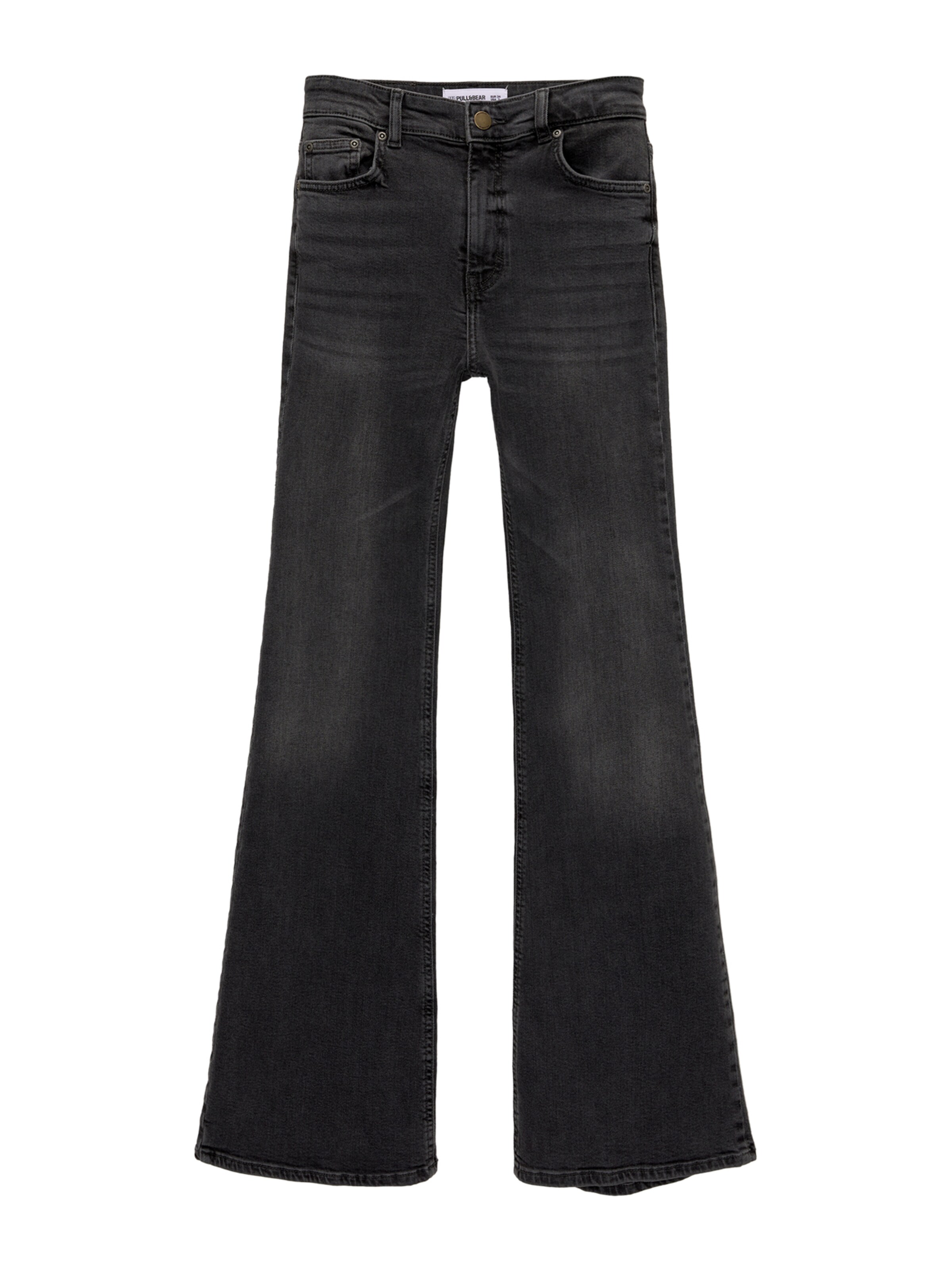 Pull&Bear Rozšírený strih Džínsy - Sivá: predná strana