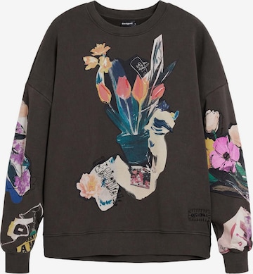 juoda Desigual Megztinis be užsegimo: priekis