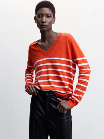 Pull-over 'LUCCA' MANGO en rouge : devant