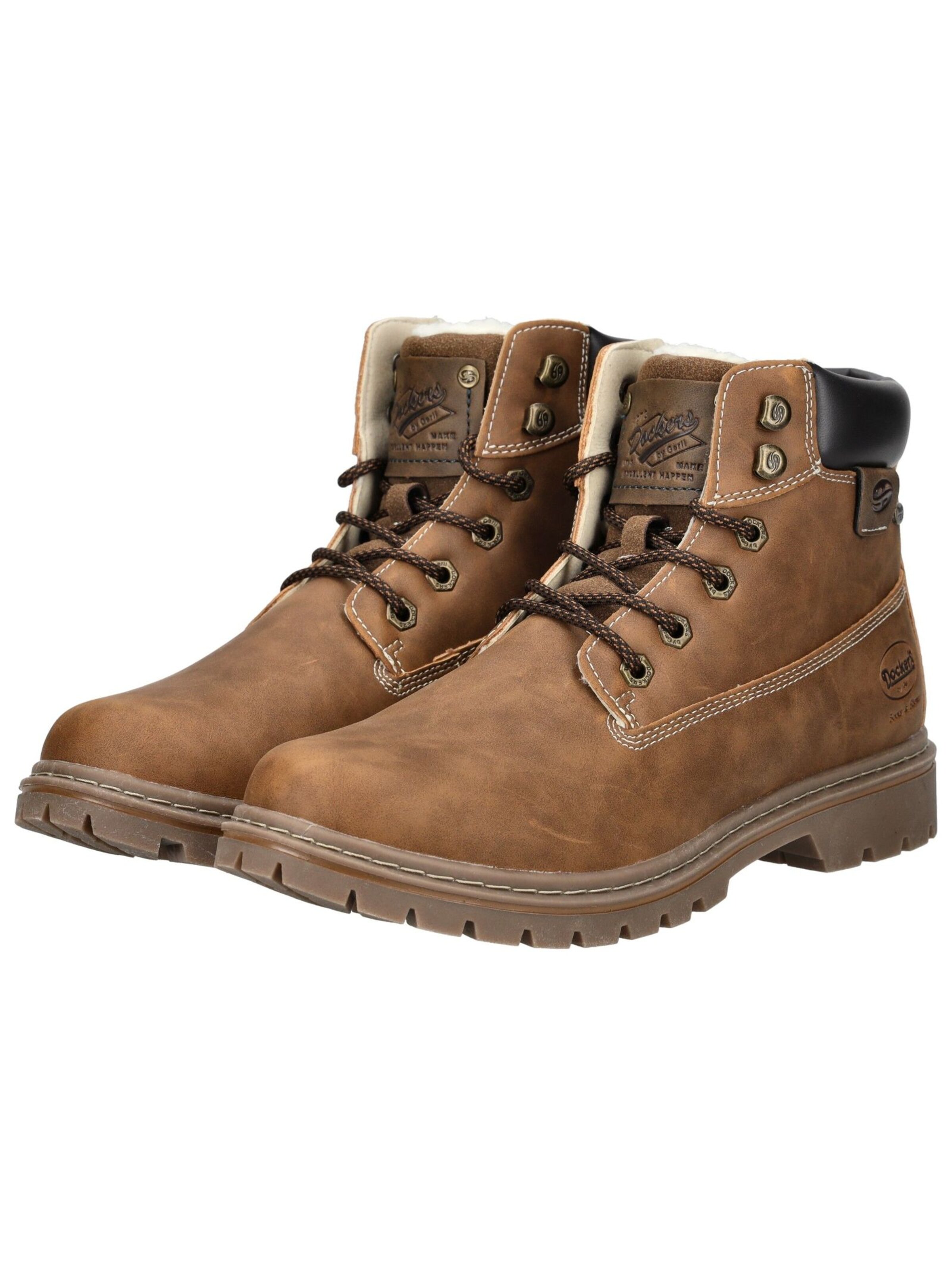 Bottines à lacets Dockers by Gerli en marron