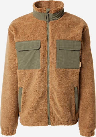 Iriedaily Between-Season Jacket in Brown: front