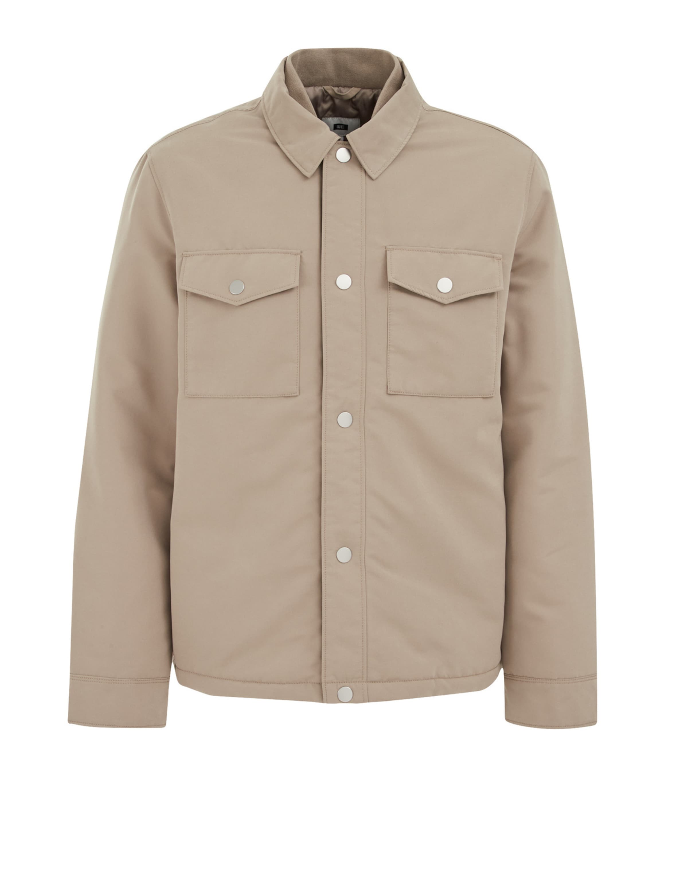 WE Fashion Kevad-sügisjope, värv beež: eest vaates