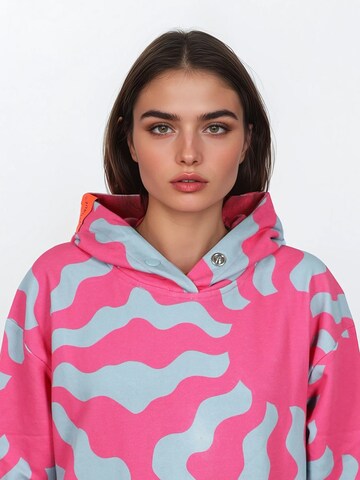 salzhaut Sweatshirt 'Vergnatzt' in Roze