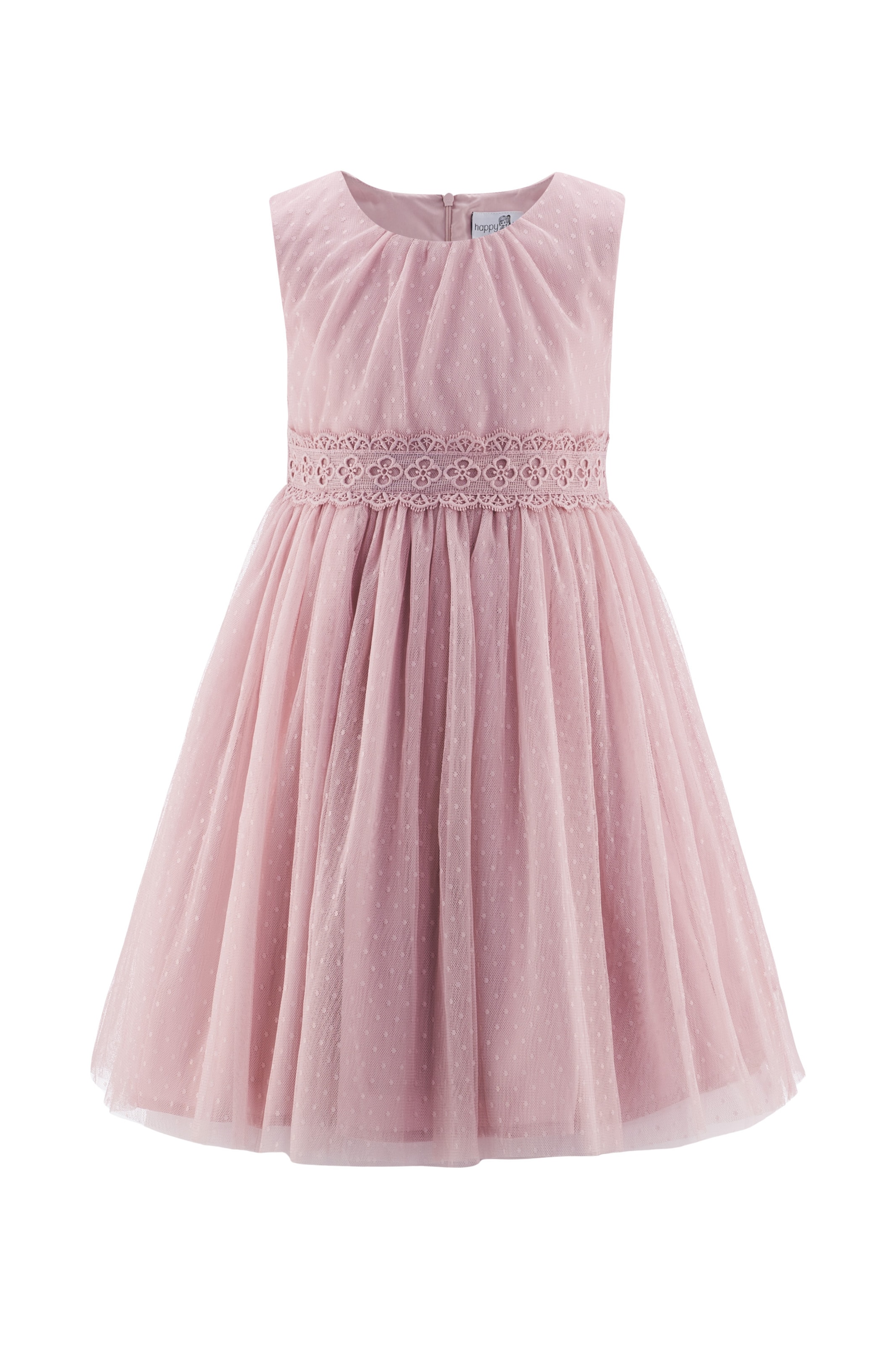 happy girls - Vestido em rosa: frente