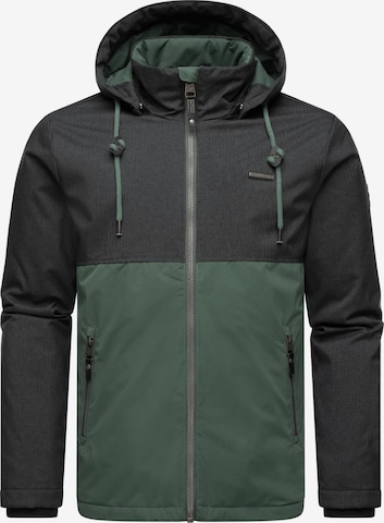Ragwear Between-Season Jacket 'Roens' in Green: front