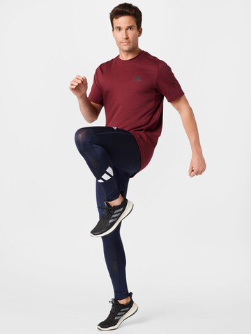 ADIDAS PERFORMANCE Skinny Fit Спортен панталон в синьо