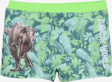 Jurassic World Swim Trunks in Green: front