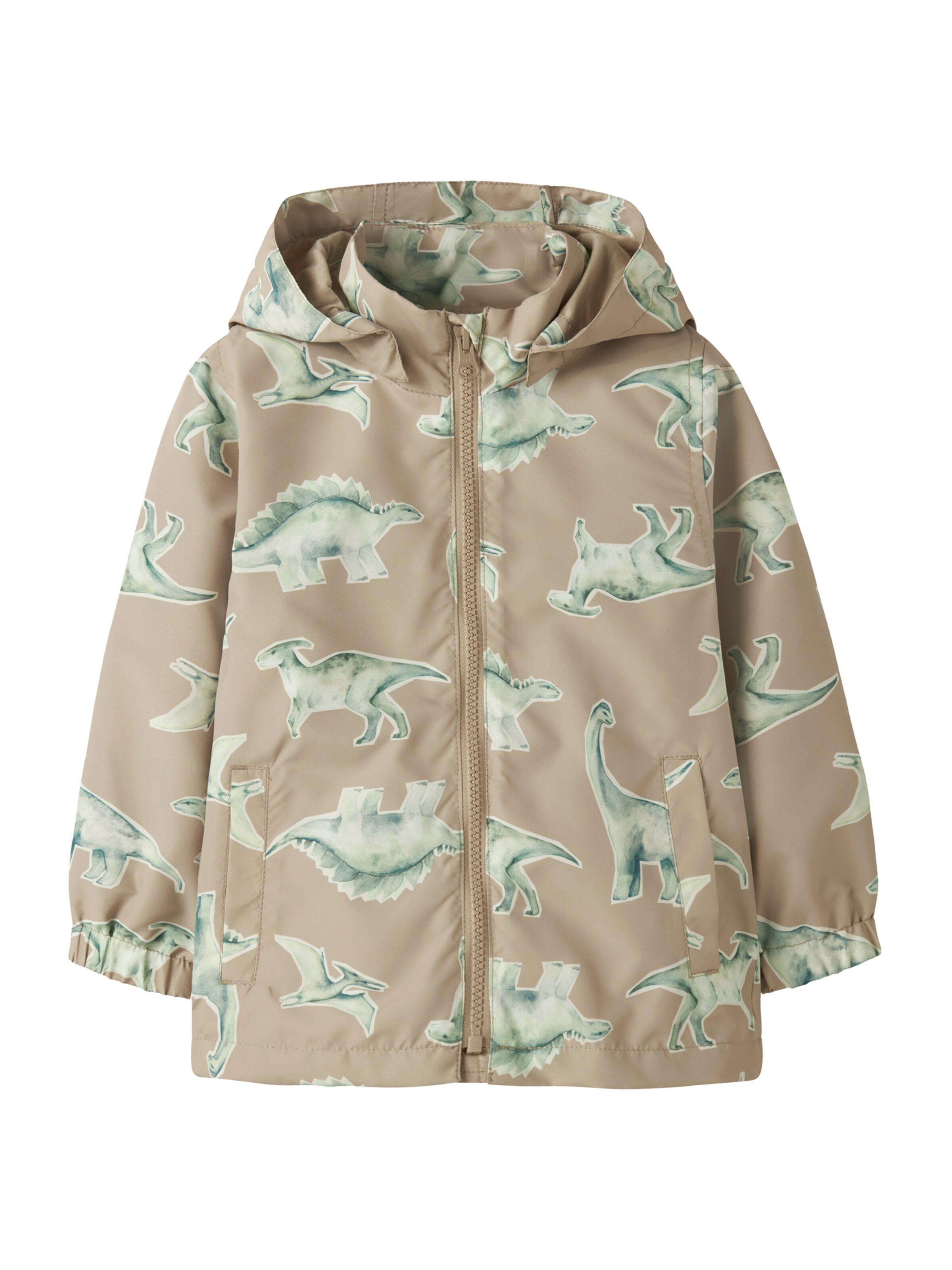 NAME IT Přechodná bunda 'NMMMAX' – béžová: přední strana